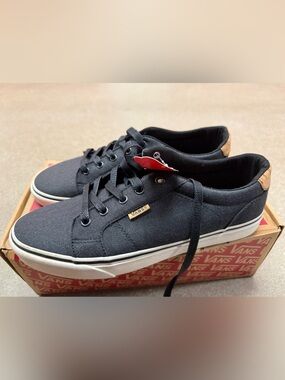 NWB Vans Men's Bishop Cork Gray/White Skateboarding Shoes VN000ZUUGPH Size 10